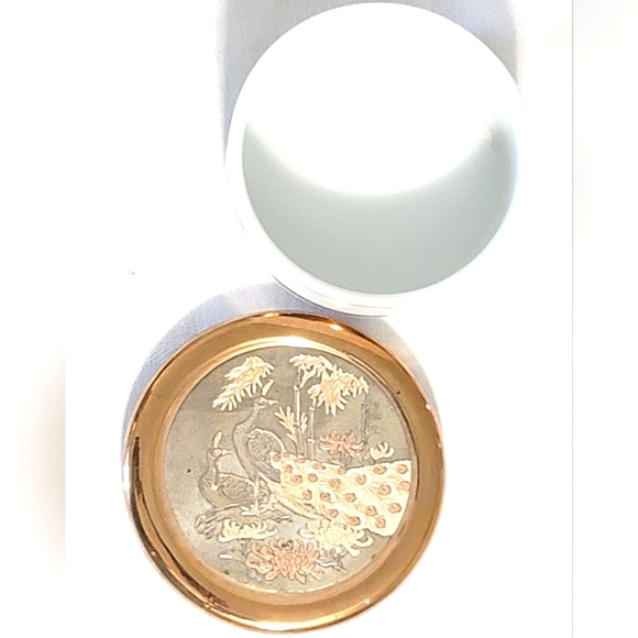 The Art of Chokin trinket dish, 24K trim, 3 1/3" diameter. - Picture 5 of 8